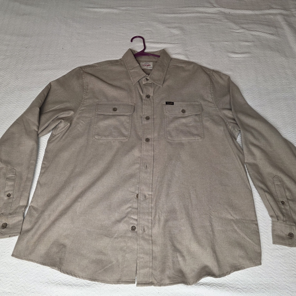 Wrangler Khaki Casual Shirt XL